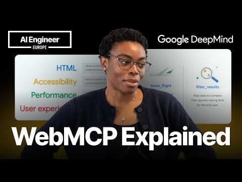 The agent-ready web: Simplify user actions with WebMCP — Tara Agyemang, Google 영상 썸네일