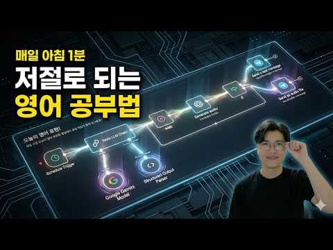 공짜로 영어 공부 AI 시스템 만들기 | n8n, Gemini, TTS, OpenAI | 매일 아침 영어 표현 설명과 오디오를 보내주는 워크플로우! 영상 썸네일