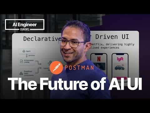 Beyond Components: Designing Generative UI for MCP Apps — Ruben Casas, Postman 영상 썸네일