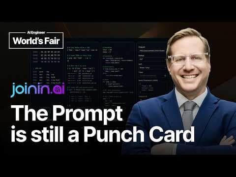 The Prompt Is Still a Punch Card - Ted Johnson, JoinIn AI 영상 썸네일