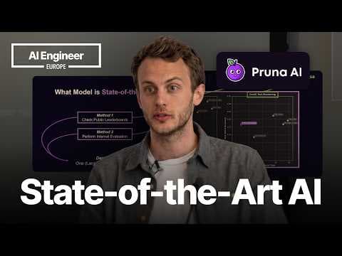20 days of compute vs 7 hours: rethinking what state-of-the-art means — Bertrand Charpentier, Pruna 영상 썸네일