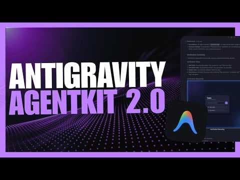 NEW Antigravity AgentKit 2.0 Supercharges Your AI 100x 영상 썸네일