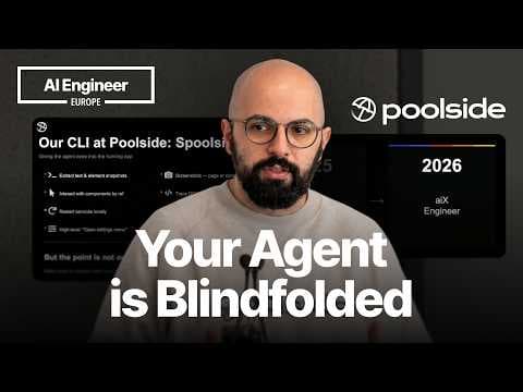 Your agent is blindfolded — Johan Lajili, Poolside AI 영상 썸네일