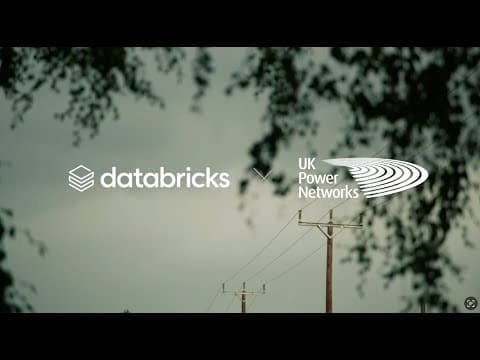 UK Power Networks Manages Smarter Grids with Databricks and Unity Catalog 영상 썸네일