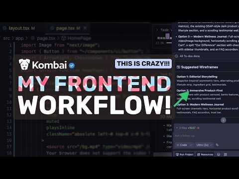 My AI Frontend Workflow: This is the EASIEST WORKFLOW to BUILD AMAZING UIs with AI! 영상 썸네일