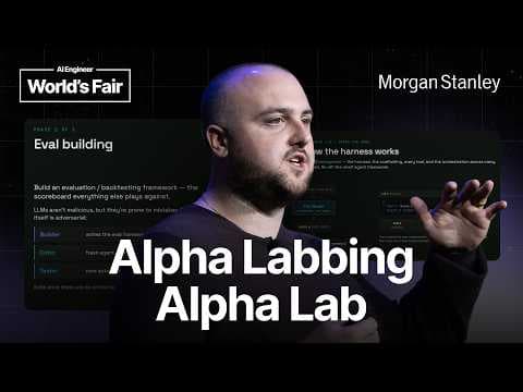 Morgan Stanley's ALPHALAB: Multi-Agent Research Across Optimization Domains — Brendan Rappazzo 영상 썸네일