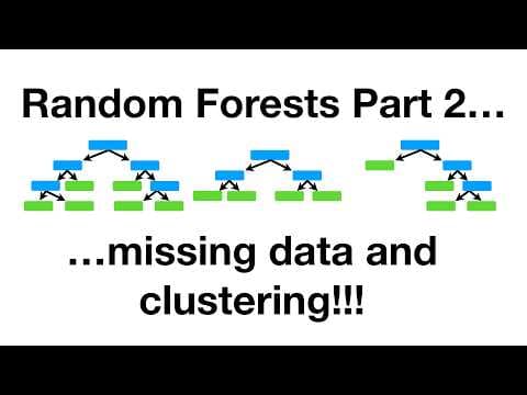 StatQuest: Random Forests Part 2: Missing data and clustering 영상 썸네일