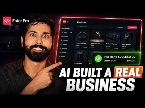 I Built a Real E-Commerce SaaS with Enter Pro 영상 썸네일