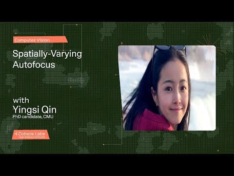 Yingsi Qin - Spatially Varying Autofocus 영상 썸네일