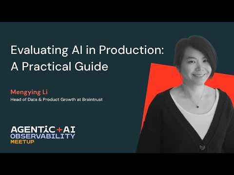 Evaluating AI in Production: A Practical Guide 영상 썸네일