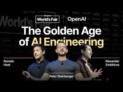 The Golden Age of AI Engineering — Alexander Embiricos & Romain Huet & Peter Steinberger, OpenAI 영상 썸네일