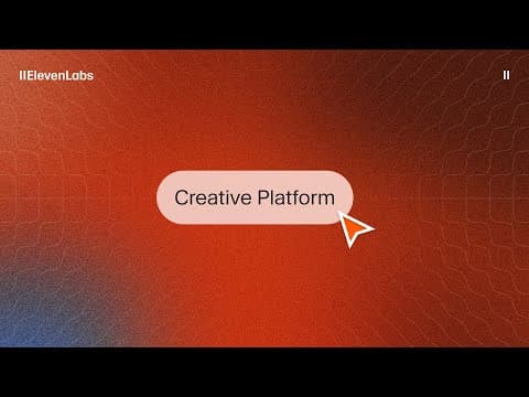 An Introduction to the ElevenLabs Creative Platform 영상 썸네일