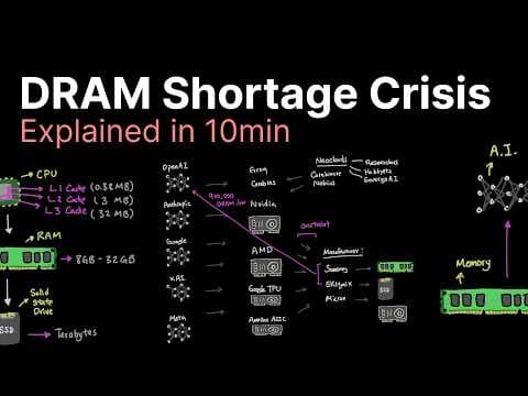 DRAM Shortage Crisis explained.. 영상 썸네일