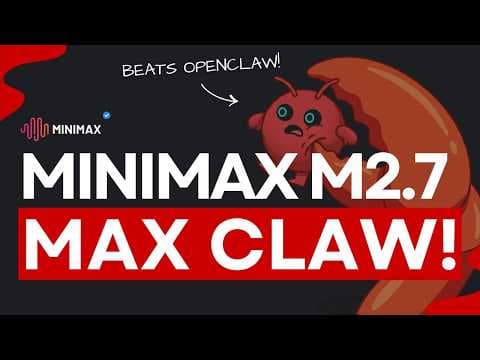 MaxClaw + MiniMax M2.7: The BEST Way To Run OpenClaw In 2026! 영상 썸네일