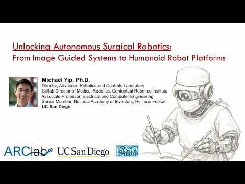 Stanford Robotics Seminar ENGR319 | Spring 2026 | Unlocking Autonomous Medical Robotics 영상 썸네일