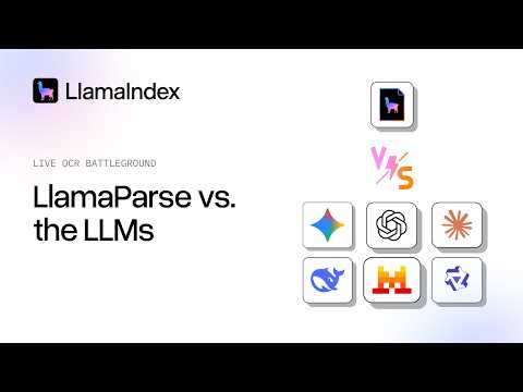 LlamaParse vs  LLMs: Live OCR Battleground 영상 썸네일