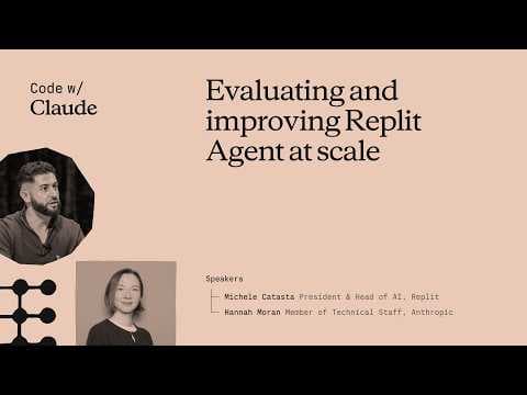 Evaluating and improving Replit Agent at scale 영상 썸네일