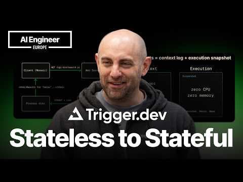 Two Roads to Durable Agents: Replay vs. Snapshot — Eric Allam, Trigger.dev 영상 썸네일