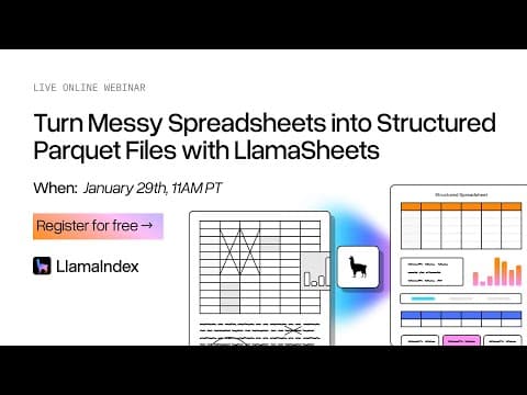 Turn Messy Spreadsheets into Structured Parquet Files with LlamaSheets 영상 썸네일