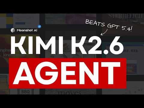 Kimi K2.6: NEW Open Source Model BEATS Claude & GPT-5.4! 영상 썸네일