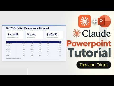 Claude For Powerpoint Tutorial - How To Use Claude With Powerpoint 영상 썸네일