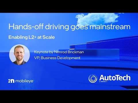 Hands-off driving goes mainstream - Enabling L2+ at scale 영상 썸네일