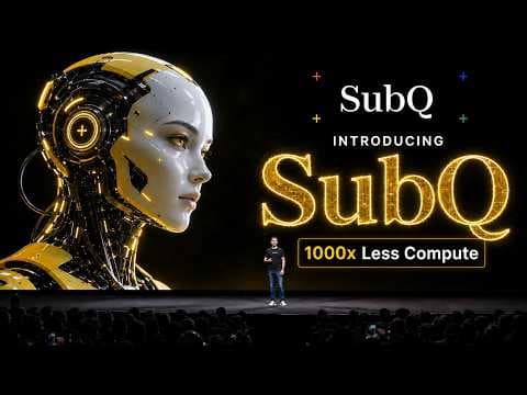 The First Real LLM Breakthrough Is Here... SubQ (1000x Less Compute) 영상 썸네일