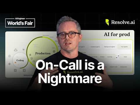 Always-on agents run production without the on-call tax — Justin Smith, Resolve AI 영상 썸네일