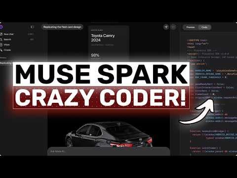 Muse Spark + Claude Code: This FULLY FREE MODEL is A CRAZY FRONTEND BEAST! 영상 썸네일