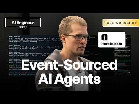 Make your own event-sourced agent harness using stream processors — Jonas Templestein, Iterate 영상 썸네일