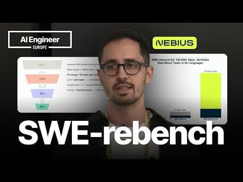 SWE-rebench: Lessons from Evaluating Coding Agents — Ibragim Badertdinov, Nebius 영상 썸네일