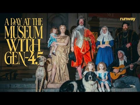 A Day at the Museum with Gen-4.5 | Runway 영상 썸네일