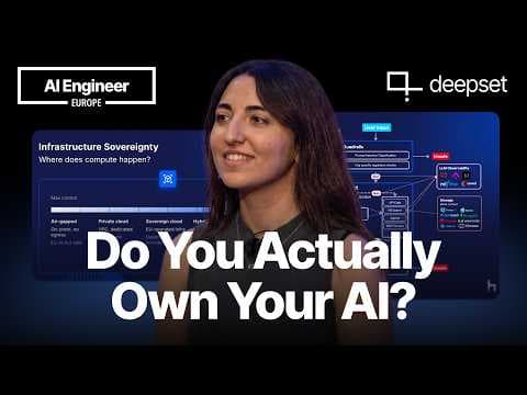 What Breaks When You Build AI Under Sovereignty Constraints - Bilge Yücel, deepset GmbH 영상 썸네일