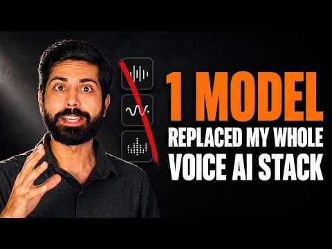 I Replaced My Entire Voice AI Stack With One Model (Live Test) 영상 썸네일