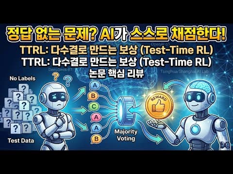 정답 없이 배우는 인공지능, TTRL이 여는 자가진화 시대 영상 썸네일
