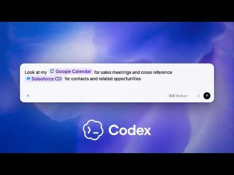 Prep for sales meetings faster with Codex 영상 썸네일