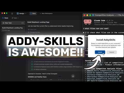 Addy-Skills + Claude Code,Codex: This 22-SKILL Setup CAN 10X PERFORMANCE! 영상 썸네일