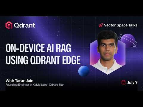 Qdrant Edge와 LiteRT를 활용한 온디바이스 RAG 구축