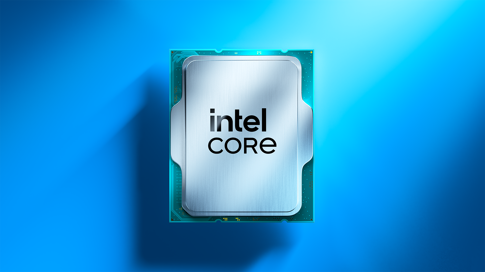 인텔 Core Ultra 프로세서의 실제 패키징 외형을 보여주는 이미지이다.