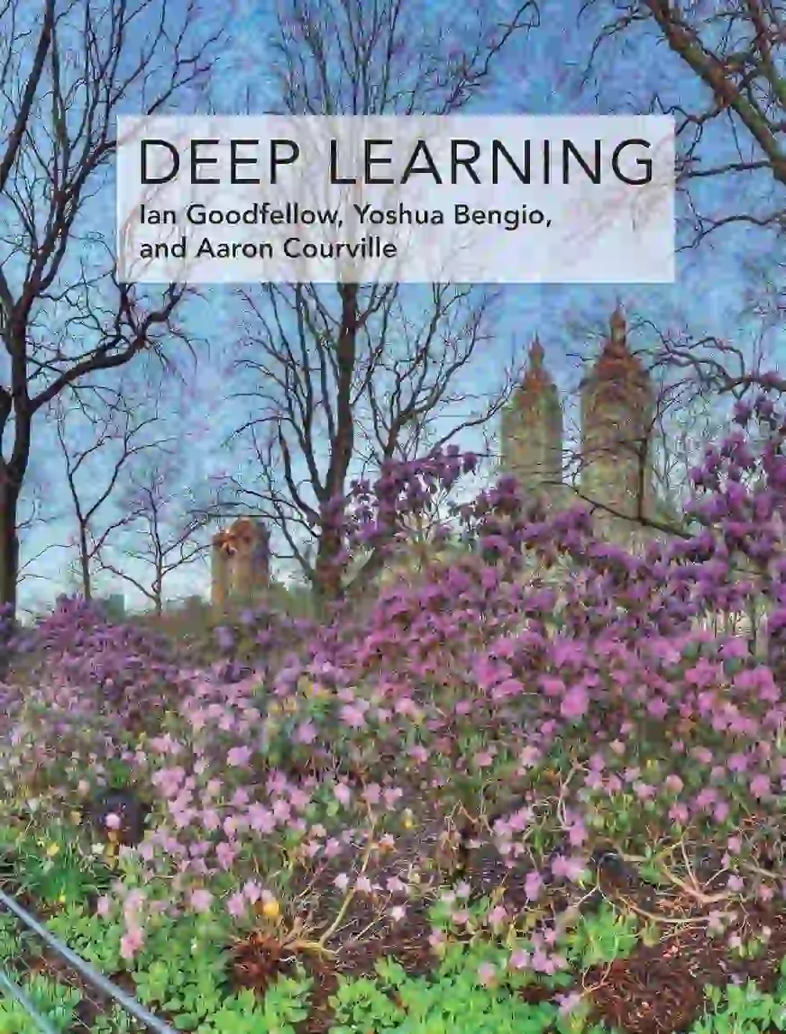 Ian Goodfellow 등이 저술한 'Deep Learning' 도서의 표지 이미지이다.