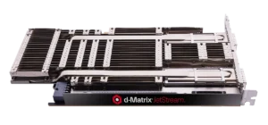 d-Matrix JetStream 추론 가속기 하드웨어의 실물 사진이다.