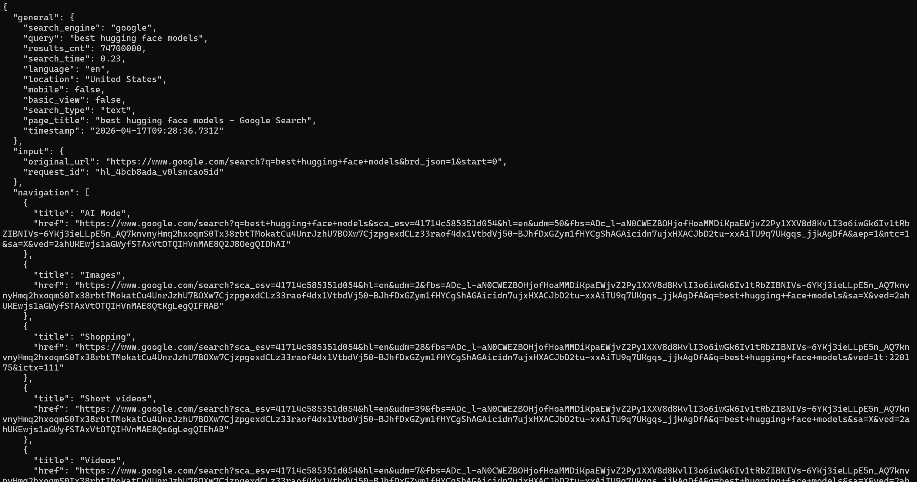 Facebook 리뷰 데이터 추출 결과