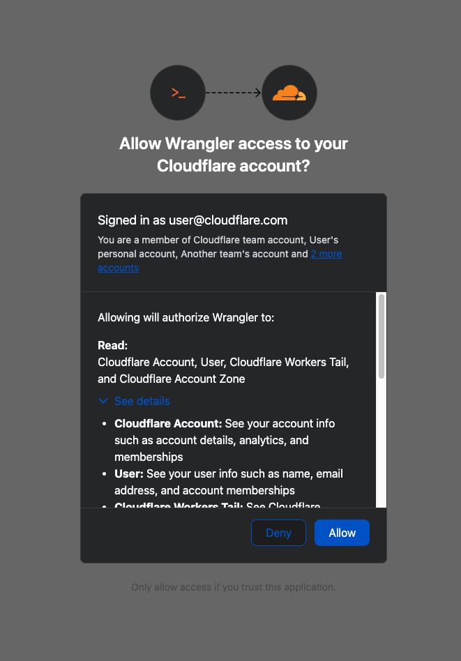 개선 전의 단순한 OAuth 권한 요청 화면입니다.