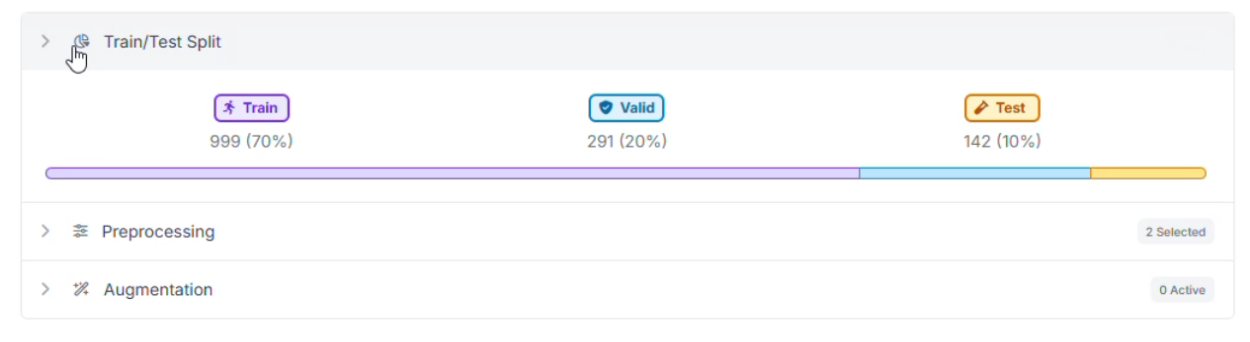 RF-DETR 모델의 성능 지표를 보여주는 Production Metrics Explorer 화면