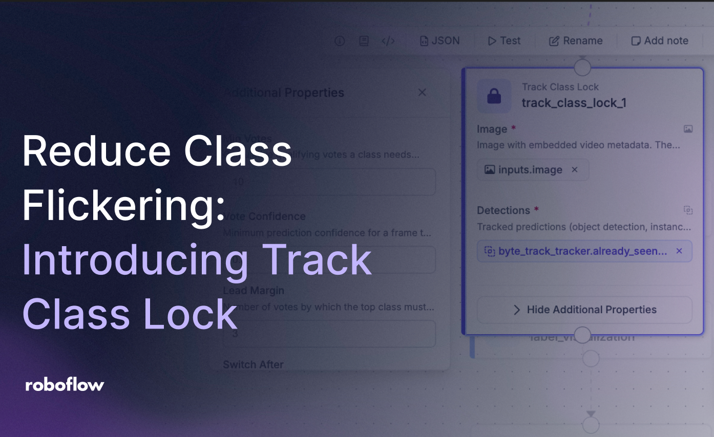 Track Class Lock 워크플로 블록 설정 인터페이스.
