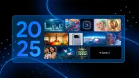 2025년 구글 AI의 주요 성과 12가지를 담은 그리드 이미지