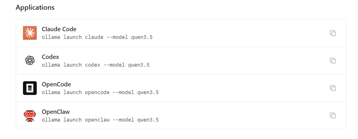 OpenCode 인터페이스에서 Qwen3.5 4B 모델이 연결된 상태의 화면